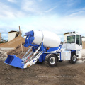 New design 2.0 m3 self loading  mobile concrete mixer truck for sale